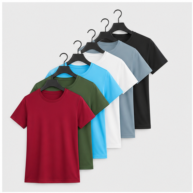 6 Pack Workout Tops for Women Short Sleeve UPF Sun Protection Athletic T Shirts Quick Dry Tennis Yoga Running Crew Neck Tee -